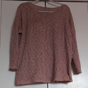 Pinkblush Red and White Maternity Knit Sweater